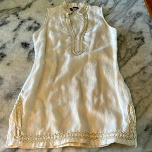 Saul to sable size 2 cream sleeveless tunic dress